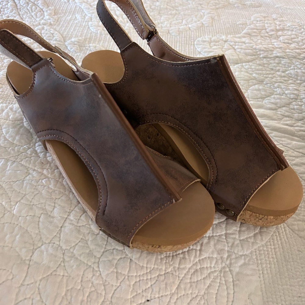 Brown Slingback Sandals